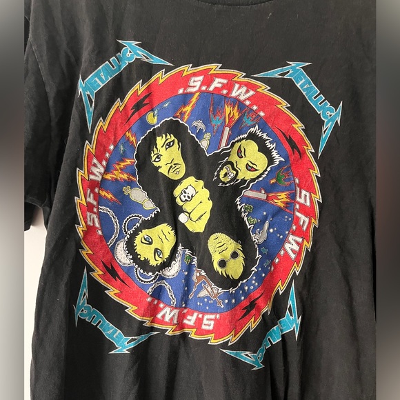 mettalica Other - Rare Vintage 1996 Metallica Original Fan Club Tshirt Mens Large Black